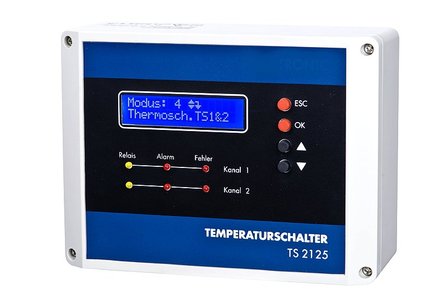 Temperaturschalter 2 Sensoren | TS-2125 + 2x TS1