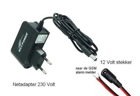 Stromversorgung GSM-Alarmw&auml;hler 12V+Koax | McPower