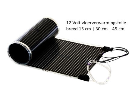 Fu&szlig;bodenheizung 12 Volt | Dicke 3mm | 55-110 W/m2