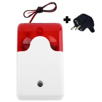 Steckdosensirene (+ 230V-Stecker)