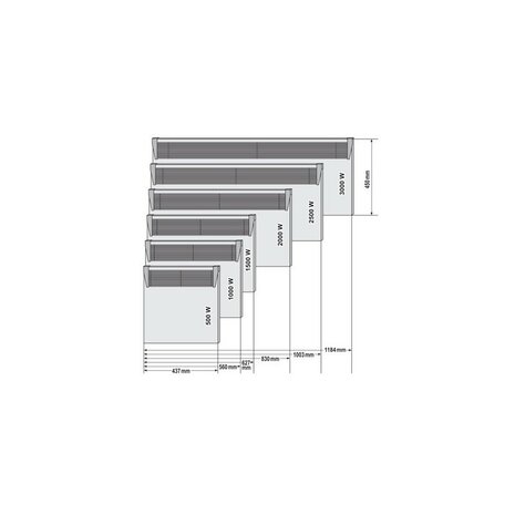 Tesy Convector | 230 V | Mechanische Thermostat und Fußstützen