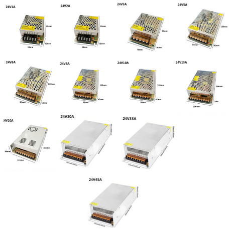 Transformator Gleichspannung | 5Vdc - 12Vdc - 24Vdc - 36Vdc - 48Vdc